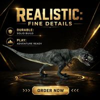 Modèle de jouet en plastique solide écologique certifié CE, 14 pouces, peint à la main, haute simulation, Tyrannosaurus Rex de chasse, pour enfants