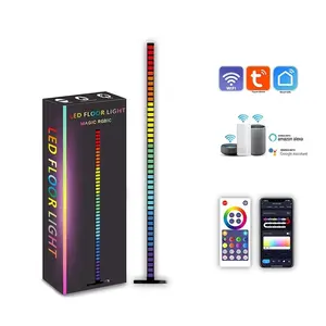 Intelligent Led environment RGBIC phantom color floor lamp support App/ sensor/remote control Led music melody light strip