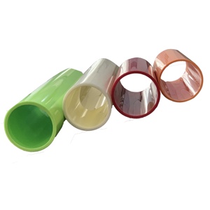 Colour plastic PE PP PVC tube core plastic pipe core for plastic films packaging core for tapes films