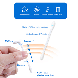 ราคาขายส่ง ไม้พันสำลีแบบใช้แล้วทิ้ง บรรจุแอลกอฮอล์ สำหรับทำความสะอาดฟัน อเนกประสงค์ - Product Image 4