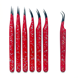 Professional High Precision Stainless Steel Eyelash Tweezers Set Custom Logo Lash <b>Tools</b> Beauty Salon OEM - Product Image 1