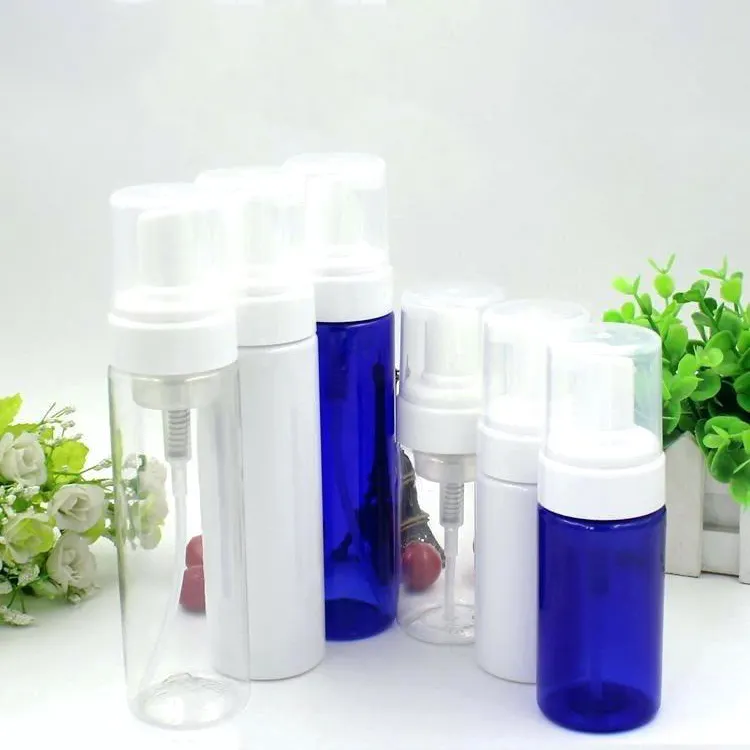 Di plastica toner produttore bottiglia di 100ml vuoto foamer bianco bottiglia di schiuma con la spazzola 30ml 60ml 120ml 150ml 200 ml