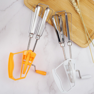 Batteur à oeufs à manivelle en acier inoxydable <span class=keywords><strong>de</strong></span> 10 pouces <span class=keywords><strong>Fouet</strong></span> à oeufs semi-automatique rapide pour la cuisson Outil ménager - Product Image 6