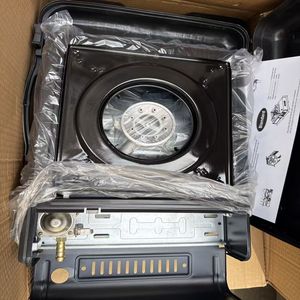 Réchaud à <span class=keywords><strong>gaz</strong></span> portable JYHE à structure séparée pour extérieur et usage domestique, avec dispositif d'allumage, alimenté au <span class=keywords><strong>butane</strong></span>, capacité 3-5 personnes, pour barbecue et fondue, garantie 1 an - Product Image 6