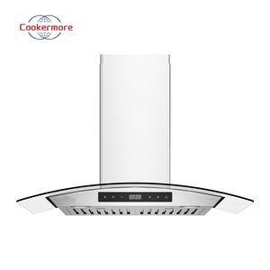 Thép Không Gỉ Treo Tường Điện Cảm Ứng Thông Minh Phạm Vi Điều Khiển Mui Xe Với Kính Cong Lớp Một Năng Lượng Hiệu Quả Thông Gió - Product Image 6