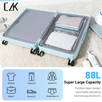 Valise ultra-légère de cabine 20 pouces/1,8 kg 26 pouces/2,9 kg, construction PC ultra-légère, rembourrage intérieur en duvet de qualité supérieure, durable