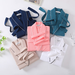 <span class=keywords><strong>Albornoz</strong></span> Elegante de Verano al Mejor Precio al por Mayor, Suave y Grueso, Diseño Jacquard Completo, 100% Algodón, Color Personalizado para <span class=keywords><strong>Mujer</strong></span> - Product Image 5