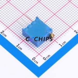 Resistencia Ajustable/Potenciómetro 3296W-200, Componente de Orificio Pasante (THT)-3P, 9.5x4.8mm, Resistencia de 20 Ohmios, 10%, 500mW, 250ppm ℃ - Product Image 2