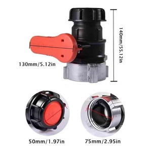75MM 2.95" Coarse Thread Adapter for <b>Water</b> <b>Container</b> IBC Converter IBC <b>Water</b> Thread Adapter <b>Water</b> Butt Ball Valve - Product Image 2