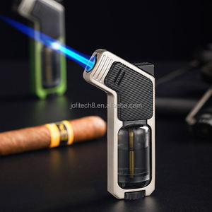 Briquet torche à flamme jet JOFI, rechargeable au gaz butane, pour cigares, en métal – Vente en gros fabricant - Product Image 1