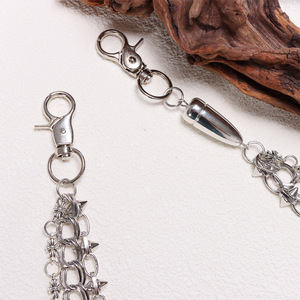 Double Sided Studded Jeans <b>Chain</b> Spike Zinc Alloy Unisex Waist <b>Chain</b> Casual Fashion Body <b>Chain</b> - Product Image 4