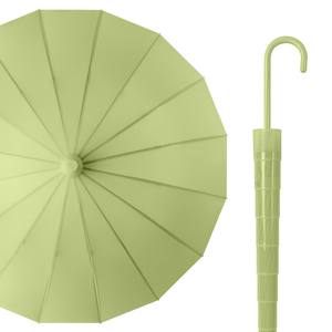 Parapluie anti-goutte de haute qualité avec poignée en PU en forme de J, parapluie coupe-vent avec housse en plastique, parapluie automatique - Product Image 4