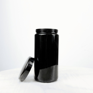 100ml Naturel UV Violet Bouteille En Verre Pot En Verre Noir Bouchon À Vis Crème protection CR Supplément Nutraceutique Pot En Verre - Product Image 4