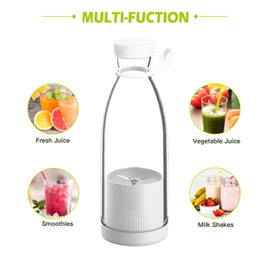 Mini Licuadora Eléctrica Portátil de 420 ml, Mezcladora con Cuchilla para Jugos de Frutas Frescas - Product Image 4