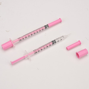 Jeringa <span class=keywords><strong>de</strong></span> <span class=keywords><strong>Insulina</strong></span> Rosa <span class=keywords><strong>de</strong></span> 1 ml, 31G x 8 mm - <span class=keywords><strong>Precio</strong></span> <span class=keywords><strong>de</strong></span> Fábrica, <span class=keywords><strong>Aguja</strong></span> Fija Veterinaria Desechable - Product Image 5