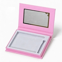 Boîte de rangement magnétique personnalisée avec autocollants visage de fille, décoration visage étoile brillante, étui d'emballage vide pour enfants, vente en gros