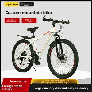 Bicicleta de Montaña Personalizada con Cuadro de Acero al Carbono, 26/24 Pulgadas, Frenos de Disco Dobles, Horquilla con Suspensión de Resorte, Todoterreno - Product Image 4