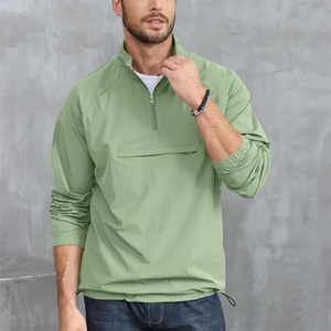 Sweat-shirt léger à manches longues pour homme avec fermeture éclair quart de tour, idéal pour le golf, la randonnée, la course à pied et l'entraînement, avec poche – Collection été ODM - Product Image 3