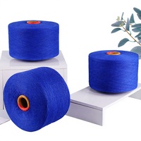 Wholesale Recycled Yarn 35/65% Cotton Polyester Anti-Pilling Dyed 4-32S for Hand Knitting and Weaving