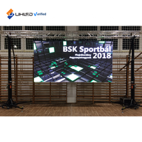 Mur de vidéo de scène géant étanche P3.91 écran LED extérieur de location 500*1000mm film de location écran de visualisation LED mur vidéo