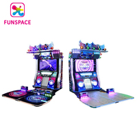 Machine à danser en vente chaude, 2 joueurs, danse éblouissante, machine de jeu d'arcade à pièces de monnaie, simulateur de danse, en stock