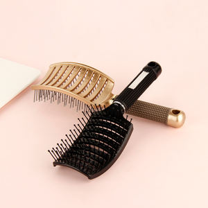 Outil de coiffure <span class=keywords><strong>brosse</strong></span> à cheveux personnalisée en plastique et nylon de couleur <span class=keywords><strong>brosse</strong></span> dépilatoire à évent en arc pour un séchage plus rapide peigne à cheveux - Product Image 2