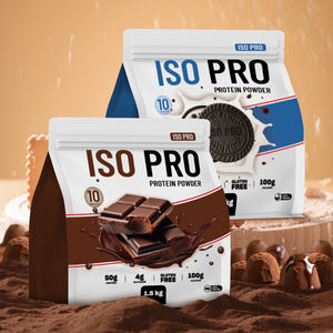 Bolsa de Embalaje de Alimentos con Fondo Plano y 8 Sellos Laterales Personalizada, Bolsa de Embalaje para 1.5 kg de Proteína de Suero - Product Image 1