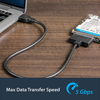 Cable SATA a USB 3,0 a 2,5 SATA III, convertidor externo para SSD HDD, transferencia de datos