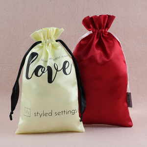 Bolsa de Joyería con Logotipo Personalizado, Bolsa de Satén Densa con Cordón, Bolsa de Seda para Pelucas, Extensiones de Cabello, Juguetes Sexuales, Productos, Bolsa Protectora contra el Polvo - Product Image 3