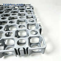 Grille de pavage perméable à double usage, robuste, compatible avec l'herbe et le gravier, pour parking