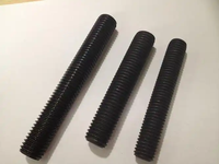 Tige filetée en acier au carbone oxydé noir pour structure en acier