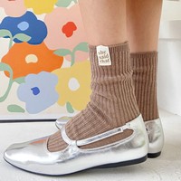 Chaussettes décontractées quotidiennes pour femmes, mignonnes, tendance, respirantes et confortables