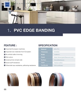 MDF/ván ép Matt woodgrain PVC cạnh dải băng - Product Image 2