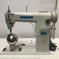 Machine à coudre à tête haute pour perruques, à aiguille simple/double, point noué, à bras vertical