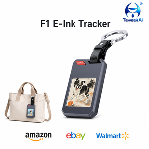 Traceur Bluetooth <span class=keywords><strong>F1</strong></span> rechargeable pour clés, avec affichage du nom sur écran E-Paper, carte d'information NFC, étanche IP65, idéal pour les voyages, vente en gros - Product Image 1