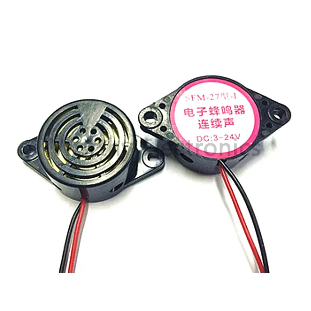 HND-3015A NA 3015A 30*15mm SFM-27 3-24V piezoelektrik kurşun aktif buzzer elektronik bileşenler