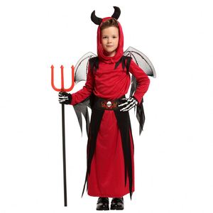 Disfraces de Diablo con Cuernos Rojos para Niños y Niñas, Disfraces de Halloween para Niños, 4ourcostumes - Product Image 2