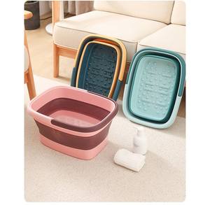 Vente en gros carré 15L bain de pieds pliant seau voyage Portable bain de pieds <span class=keywords><strong>massage</strong></span> pliable pieds bain bassin - Product Image 4