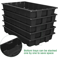 Mini propagateur plante graine plateau de démarrage serre humidité ventilé dômes Base Kit de jardinage avec matière plastique plateaux de semis