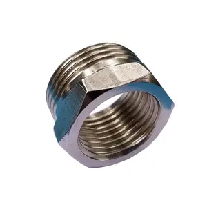 Fundido Hex Bucha de Encaixe de Tubulação de 3/4 "NPT Macho x 1/2" NPT Fêmea de Aço Inoxidável Reduzindo Adaptador