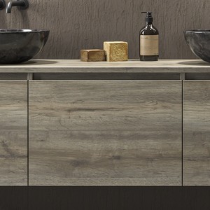 Mobile da Bagno di Lusso Kamalu SP-180P3 da 180cm con 3 Cassetti, Lavabo in Ceramica e Trattamento Superficiale Laccato - Product Image 4