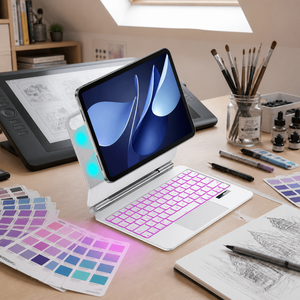 Envío Rápido, Compatible con <span class=keywords><strong>Huawei</strong></span> <span class=keywords><strong>MatePad</strong></span> 12 X 2024-2025, Teclado Magnético Multifuncional con Panel Táctil Integrado - Product Image 1