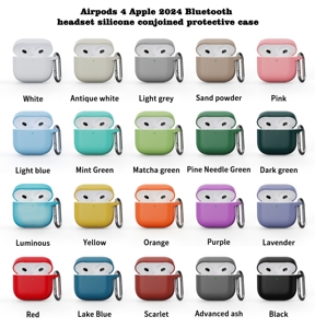 Funda Protectora Simple <span class=keywords><strong>de</strong></span> Color Sólido para los Nuevos Apple <span class=keywords><strong>Airpods</strong></span> 4 <span class=keywords><strong>de</strong></span> 2024 - Product Image 6