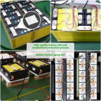 Système de stockage d'énergie domestique solaire hybride LiFePO4 51,2 V 10 kWh 20 kWh, personnalisé en usine, monté sur rack, empilable, avec BMS