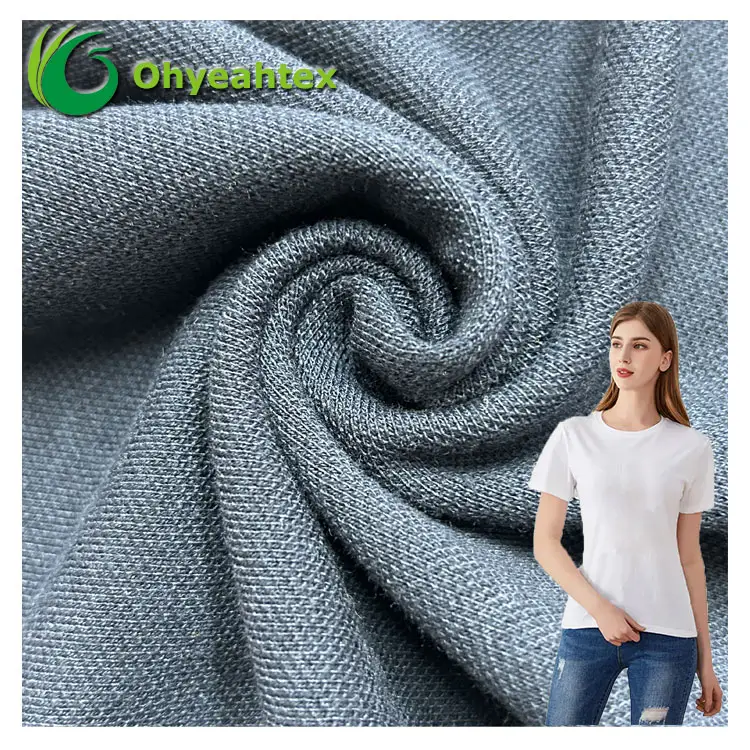 Nachhaltiges einfarbiges TC-Material 65 Polyester 35 Baumwollstoff für Recycling-Baumwoll-Sweatshirt-Band