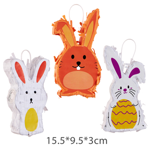 Piñata de conejo de dibujos animados de conejito de Pascua para <span class=keywords><strong>fiesta</strong></span> de cumpleaños, decoración de celebración de aniversario, piñatas de revelación de género, suministros de <span class=keywords><strong>Fiesta</strong></span> para niños - Product Image 2
