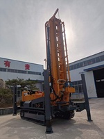 Moteur diesel Yuchai 58KW, pompe pour forage profond de 200m, 350m, 400m, 500m et compresseur d'air, équipement de forage de puits d'eau portable