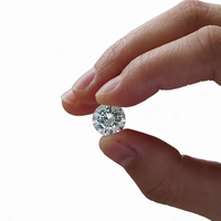 Pierres de Moissanite en vrac de couleur D, pureté VVS1, taille brillant, 0,5 ct à 10 ct (5,0 mm à 14 mm), certifiées GRA, couleur DEF, créées en laboratoire, vente en gros