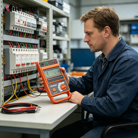 Mégohmmètre numérique 10 kV, testeur de résistance d'isolement 200 GΩ, gamme automatique, écran LCD, rechargeable, protection de sécurité, isolation