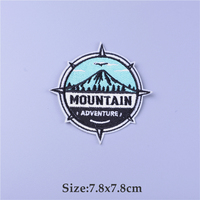 Patchs brodés d'aventure en plein air en gros pour les vêtements Fabricant de patchs Patch brodé personnalisé pour les vêtements
